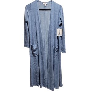 LulaRoe Rustic Long blue Cardigan Duster Women’s Medium
